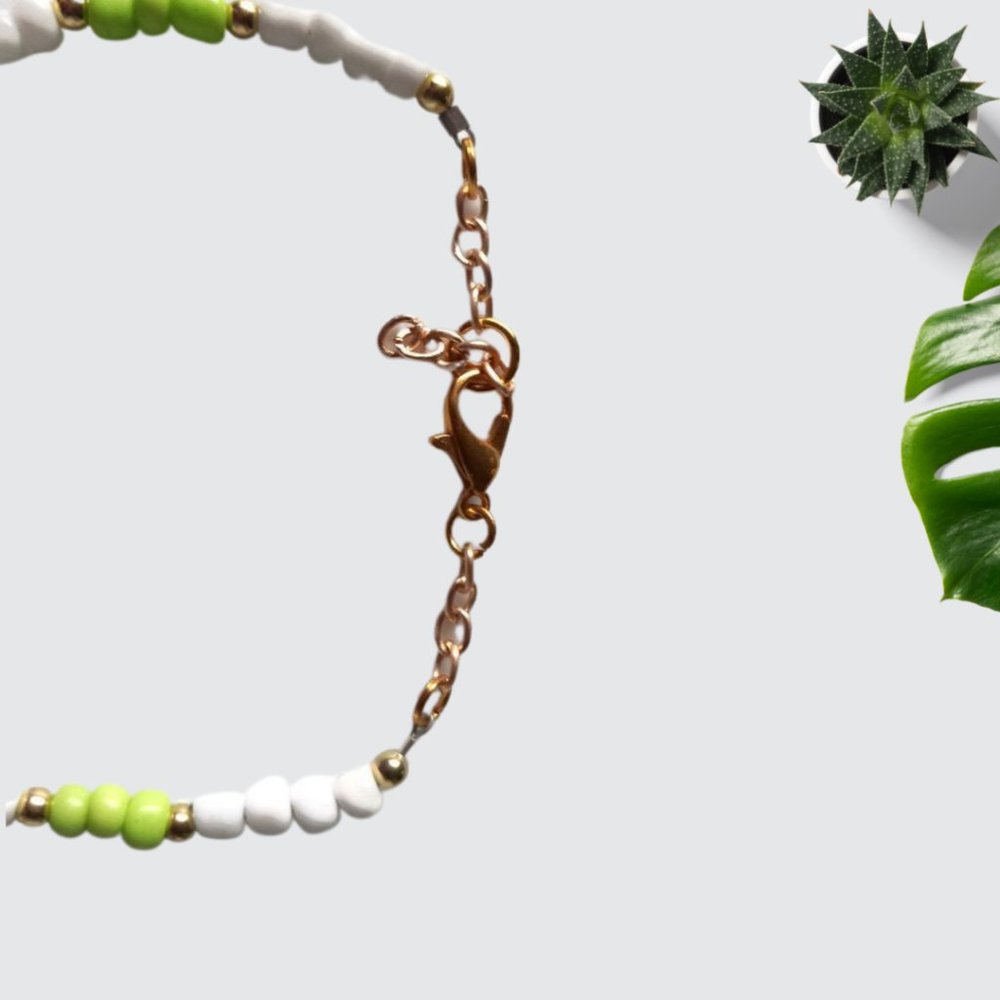 St. Patrick's Day Four Leaf Clover Necklace Bracelet Earrings Handmade Jewelry - Picture 12 of 12